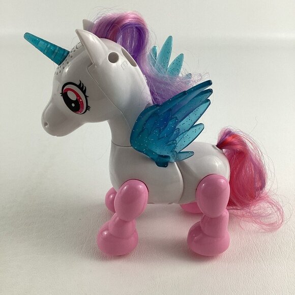 NKOK USB Pet Botz Robo Unicorn Interactive Lights Sounds Movement Pegasus Toy - Picture 3 of 7